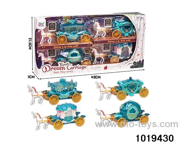 Horse-drawn carriage in window box