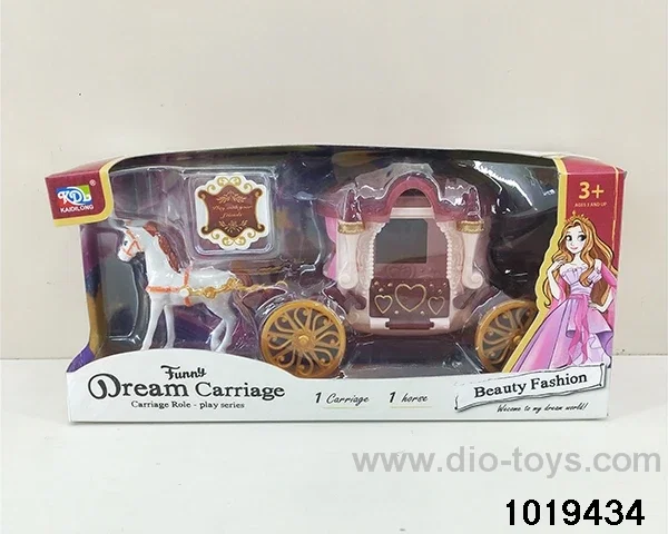 Horse-drawn carriage in window box