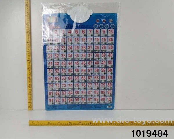 1-100 Wall Chart in opp bag