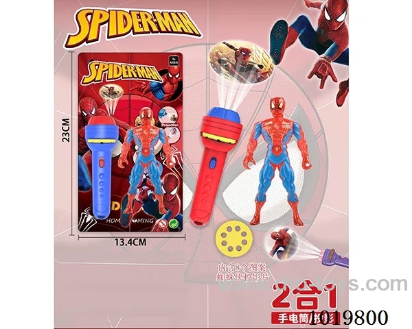 Projection flashlight with Spider-Man With light
