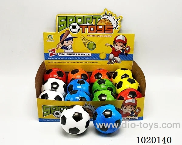 12pcs 10cm Bouncy Ball 4sets mixed loading in display box