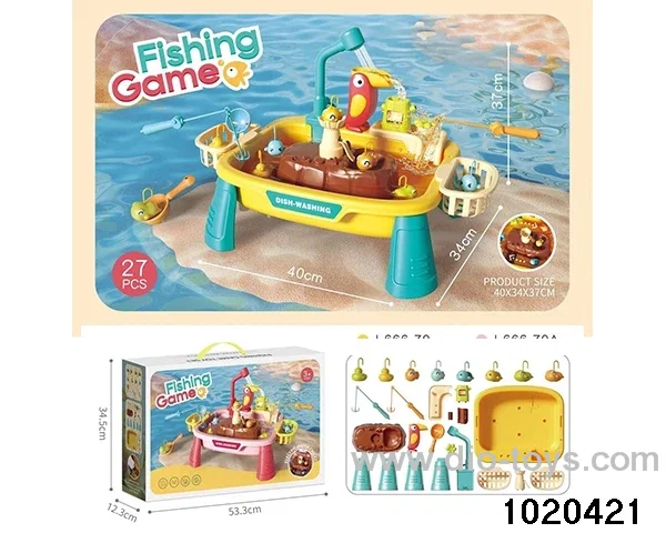 Electric fishing platform (yellow) in color box