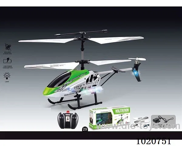 3ch alloy remote control aircraft with light and charger in window box