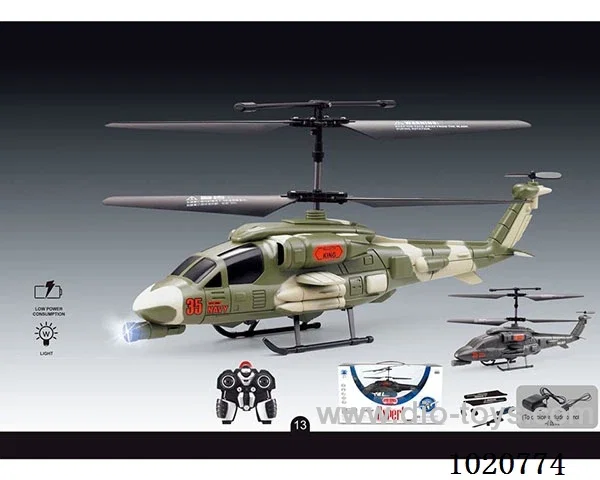 2 ch alloy RC aircraft with light&charger 2color mixed loading  in  window box