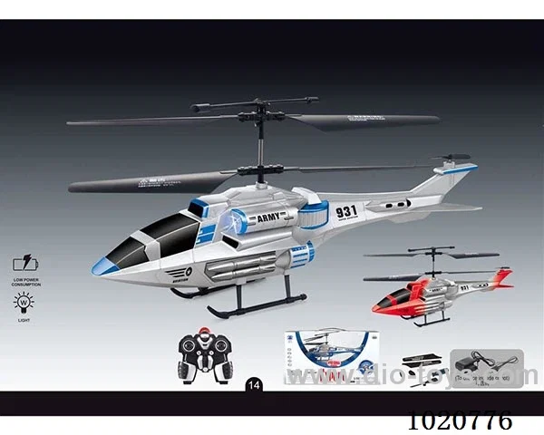 3.5ch space RC aircraft with charger&light 2color mixed loading in  window box