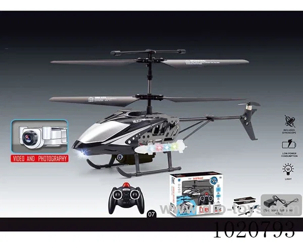 3.5ch alloy RC aircraft With USB & missile lamp &30W camera remote control without memory card