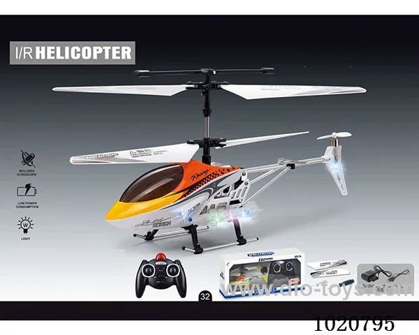 3.5ch RC aircraft with the metal missile lamp &gyroscope& USB