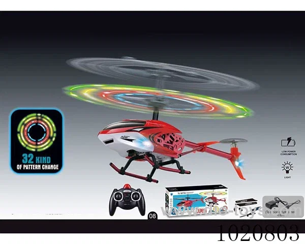 3.5ch alloy  RC aircraft with lED light in  window box
