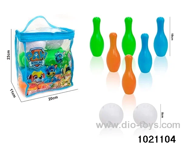 19cm bowling ball in PVC hang bag