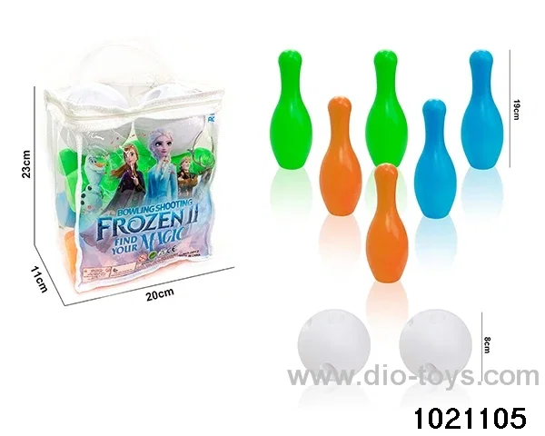 19cm bowling ball in PVC hang bag