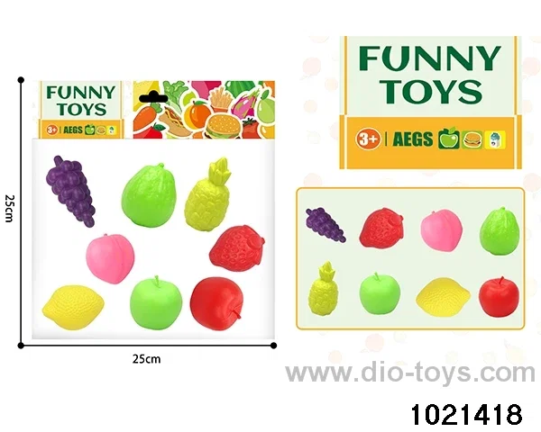 8pcs Blow bottle fruit in pe bag with header