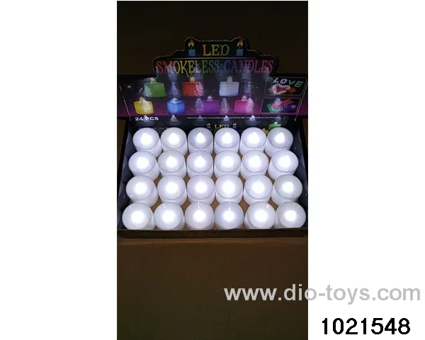 LED electronic candle light (white shell white (slight flash)) in display  box