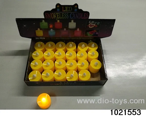 LED electronic candle light (yellow shell white wick (micro-flash)) in display  box