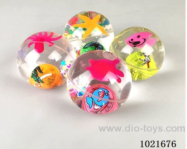 6.5CM Bouncy Ball with flash in Display box