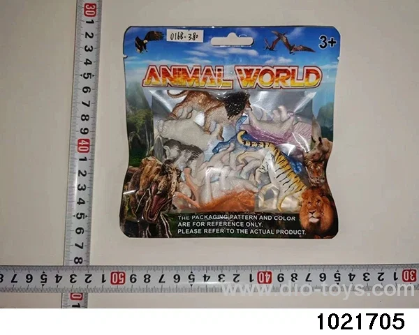 Dinosaur set in PP bag with header