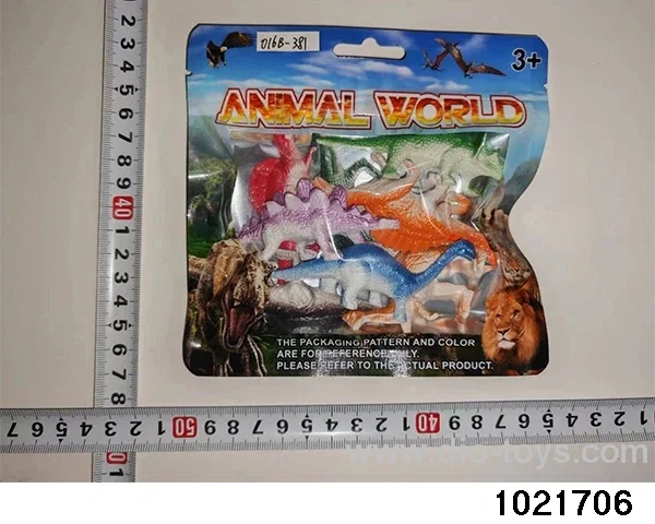 Dinosaur set in PP bag with header