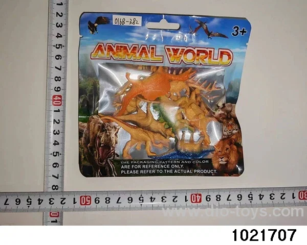 Dinosaur set in PP bag with header