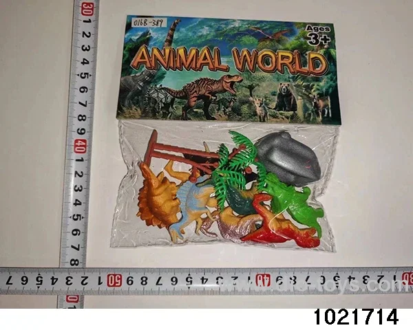 Dinosaur set in PP bag with header