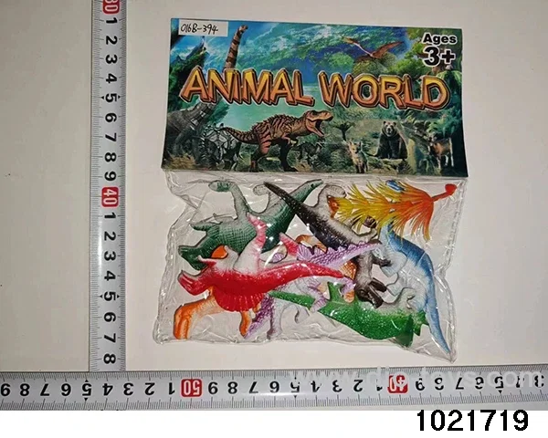 Dinosaur set in PP bag with header