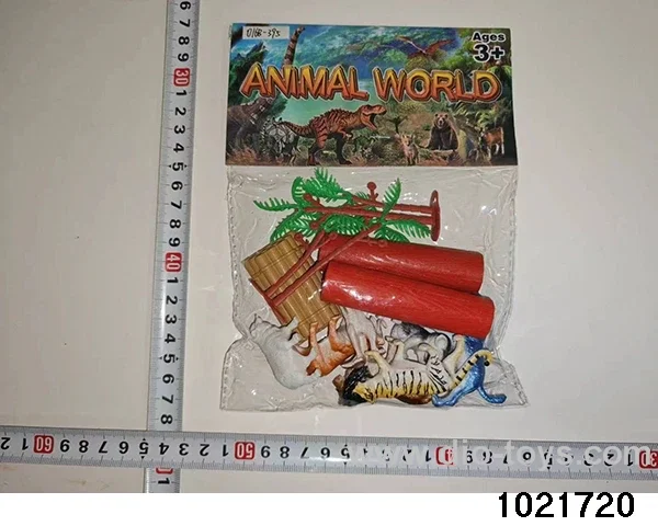 Dinosaur set in PP bag with header