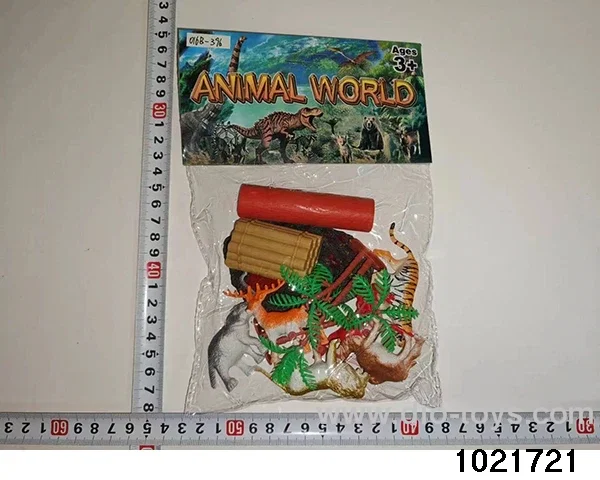 Dinosaur set in PP bag with header