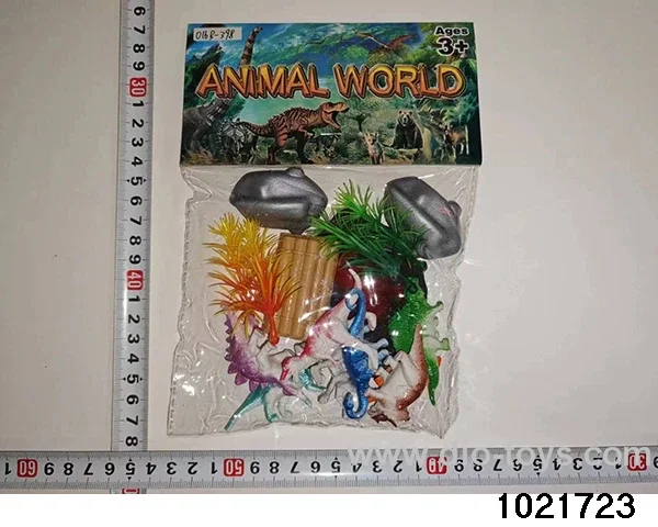 Dinosaur set in PP bag with header