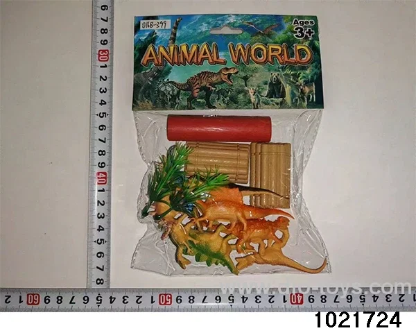 Dinosaur set in PP bag with header