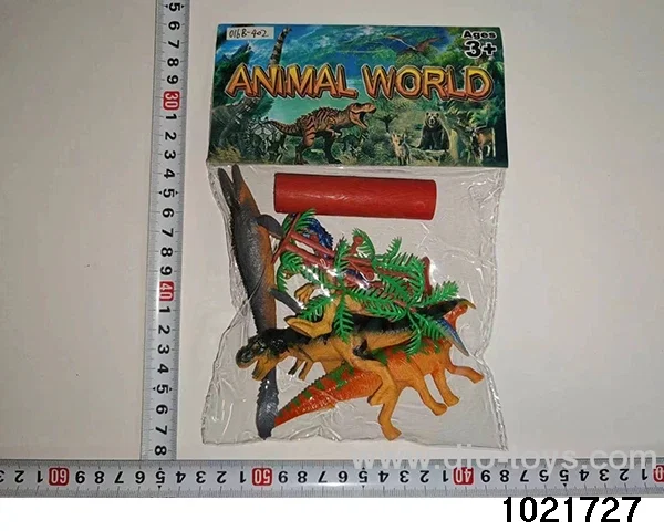 Dinosaur set in PP bag with header