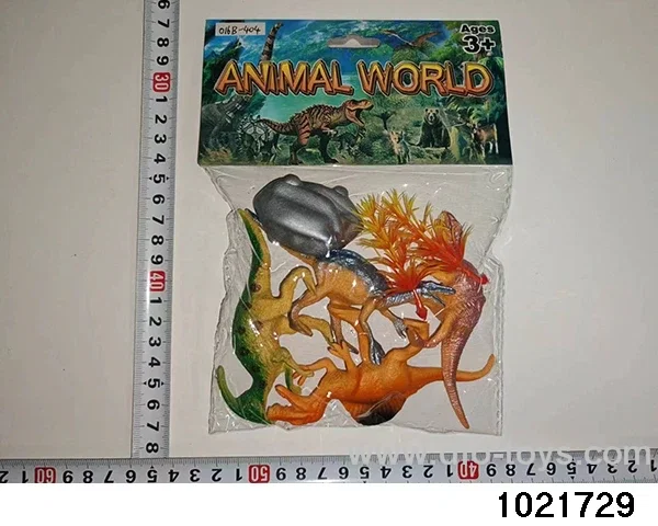 Dinosaur set in PP bag with header