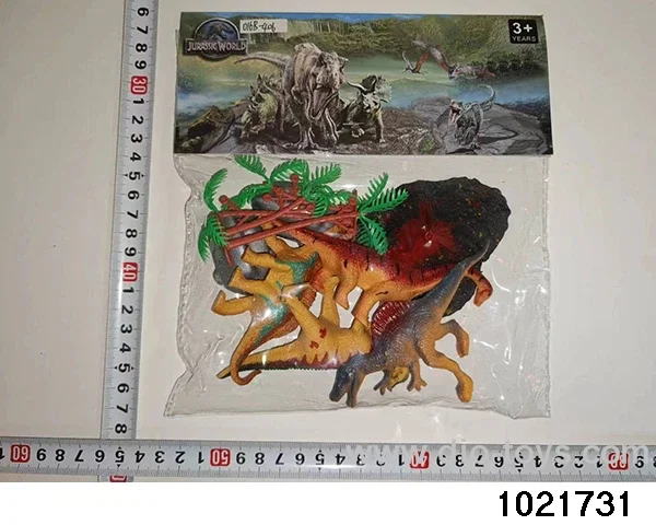 Dinosaur set in PP bag with header