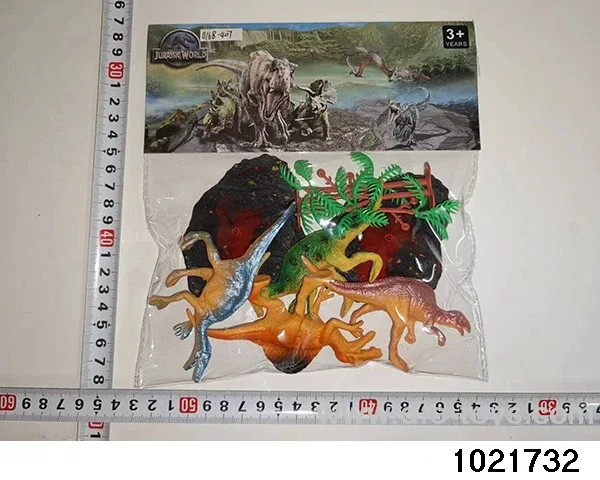 Dinosaur set in PP bag with header