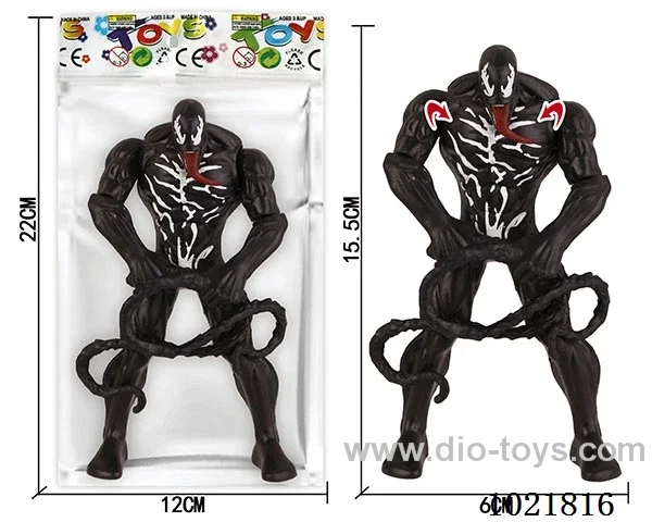 6.5inch venom with light (could movable joint)in Opp bag