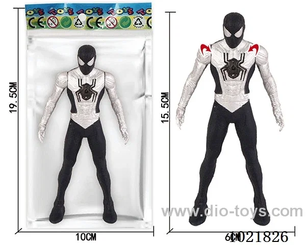 6.5inch Spider-Man with light (could movable joint)in Opp bag