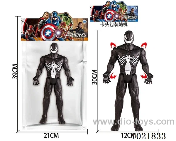 12inch venom with light&music in PP bag with header