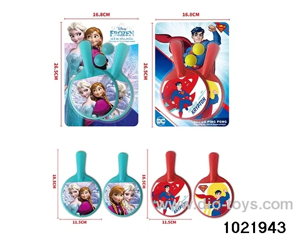 Table tennis paddle / ice superman 2 models mixed in blister