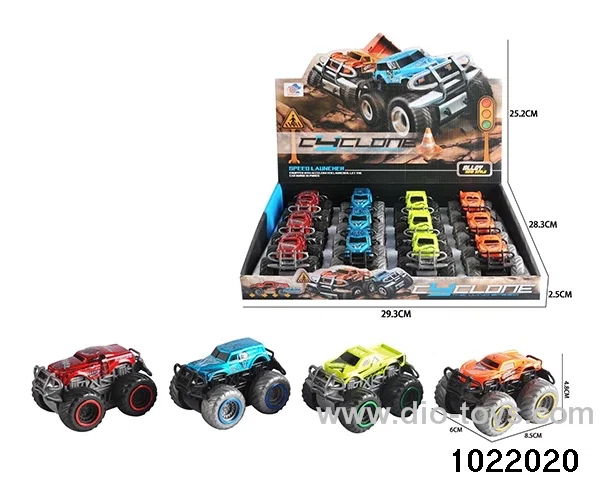 Double inertia alloy buggy in display box