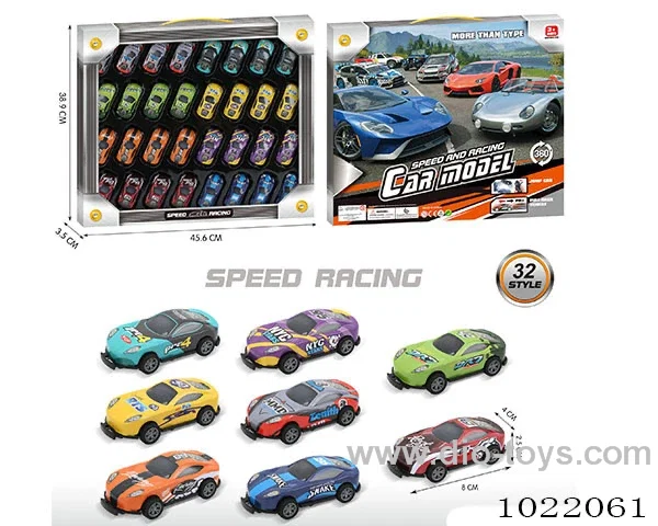 32pcs pull back car 8sets mixed loading in Window box