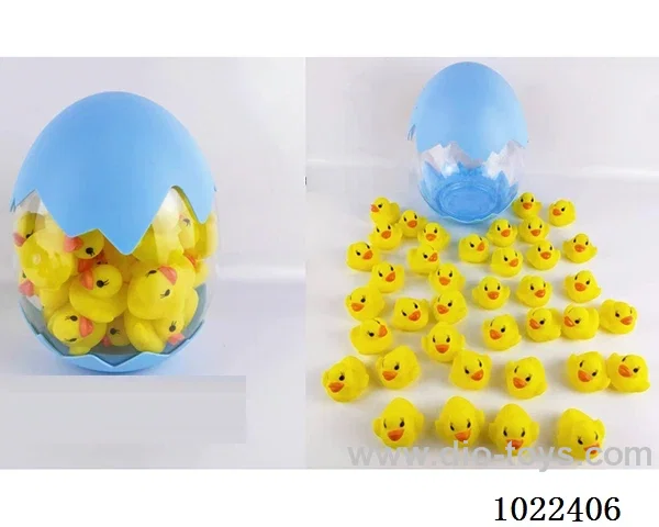 38pcs Rubber Duck with whistle in cannon