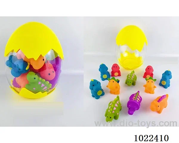 11pcs Rubber dinosaur in cannon