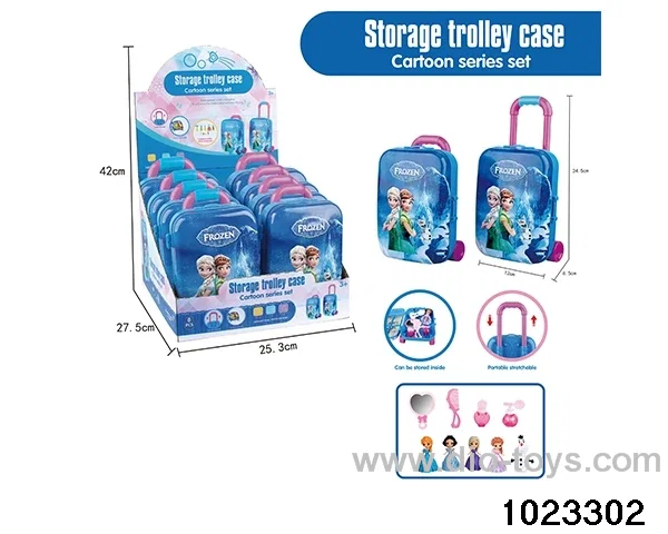 Old ice and snow trolley case in display box