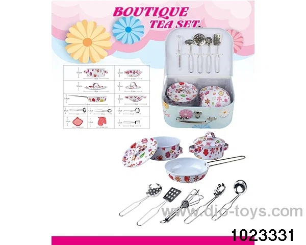 Stainless steel tableware (baked flower) in Gilf box