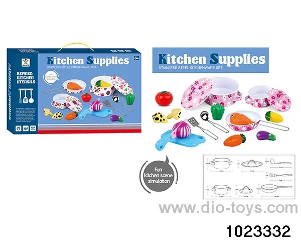 Stainless steel tableware (baked flower) in color box