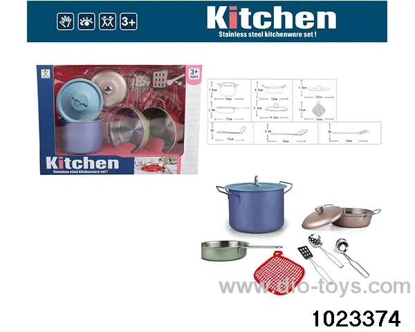 Stainless steel tableware in window box