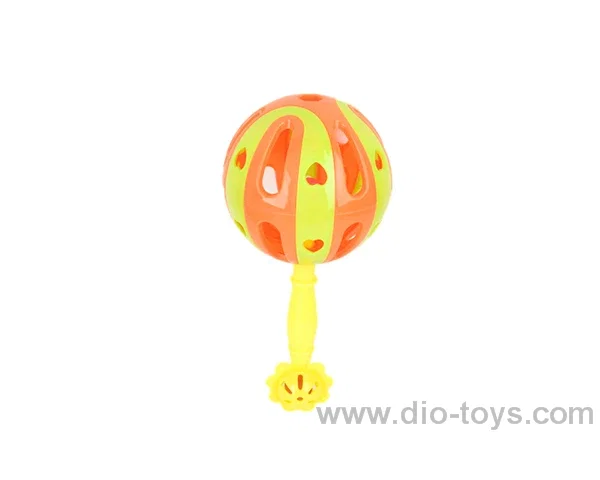10cm rattle 4color mixed loading in opp bag