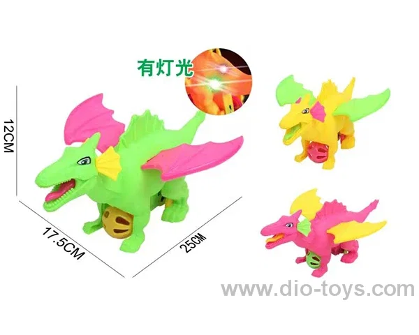 pull line toys with light 3color mixed loading in opp bag