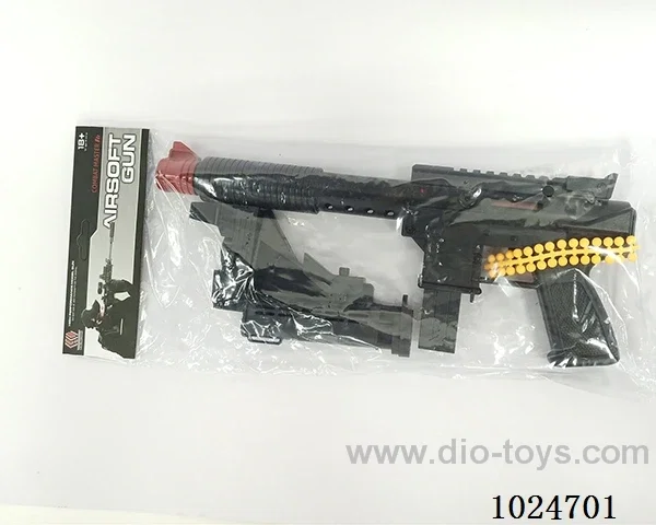 3 in 1 gun toys in pe bag with header