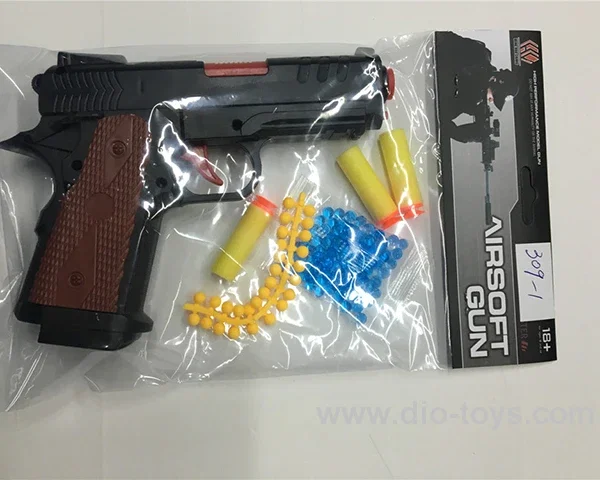 4 in 1 gun toys in pe bag with header