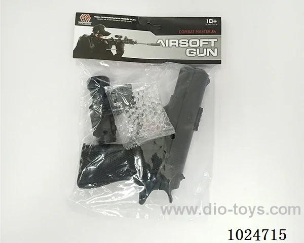2 in 1 gun toys in pe bag with header