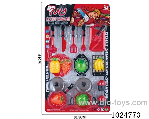 kitchen set in blister card
