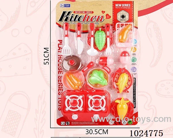 kitchen set in blister card